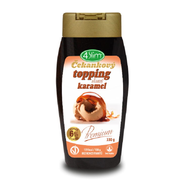 E-shop 4Slim Čekankový topping slaný karamel 330g