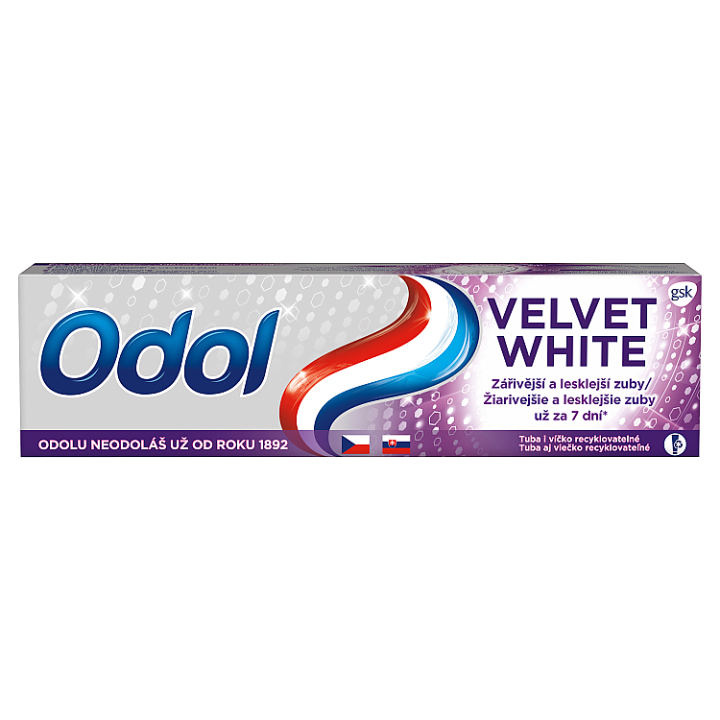 E-shop Odol Velvet White zubní pasta s fluoridem 75ml