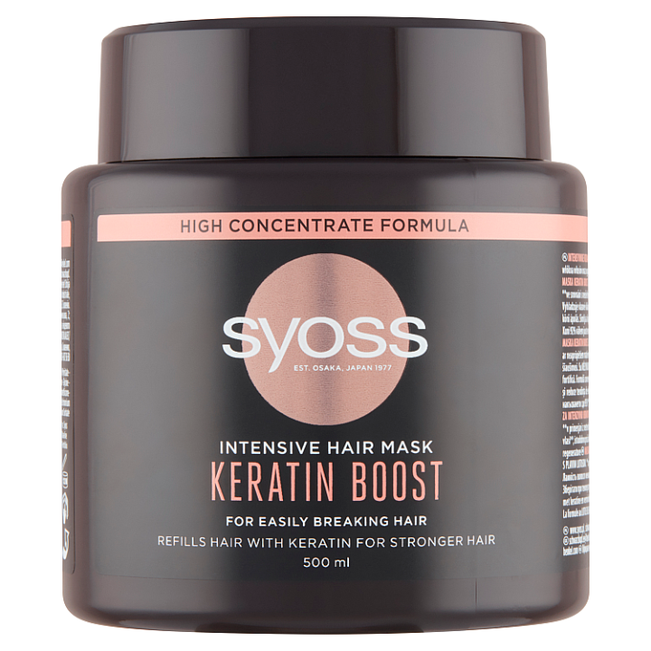 E-shop Syoss Keratin Boost intenzivní vlasová maska 500ml