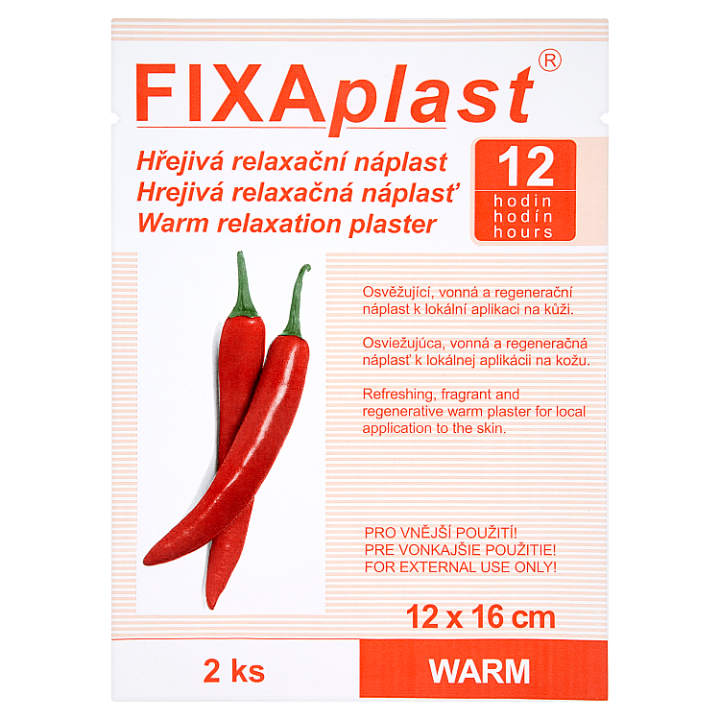E-shop Fixaplast Hřejivá relaxační náplast 2 ks