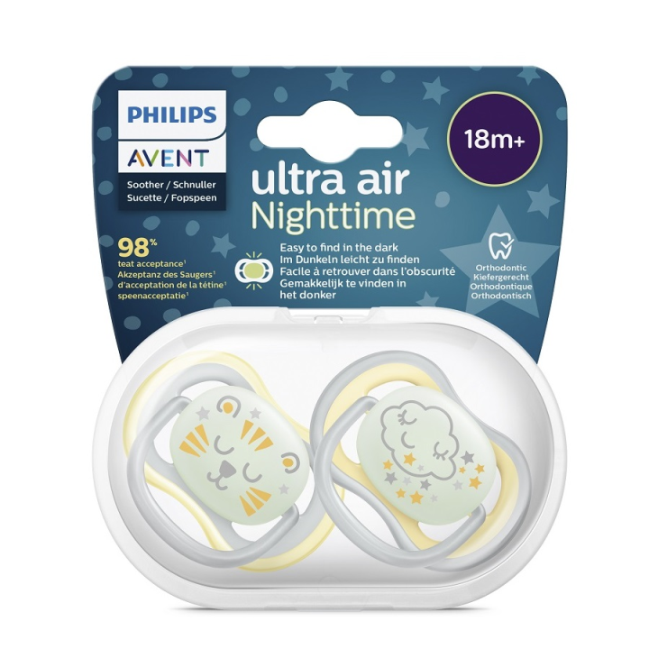 Philips AVENT Šidítko Ultra air noční 18m+, 2 ks