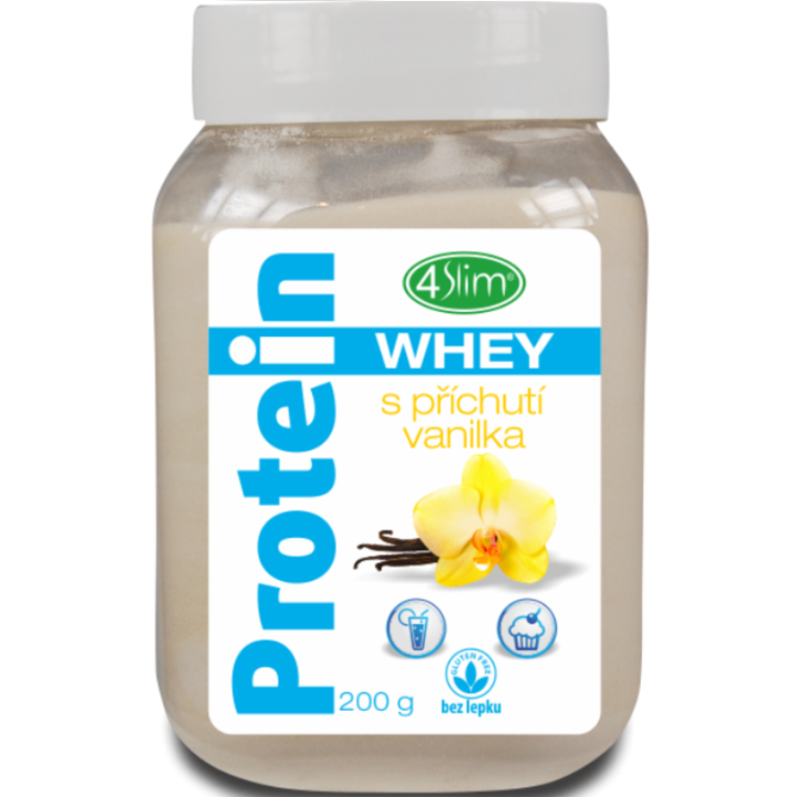 E-shop 4Slim Whey protein s příchutí vanilka 200g