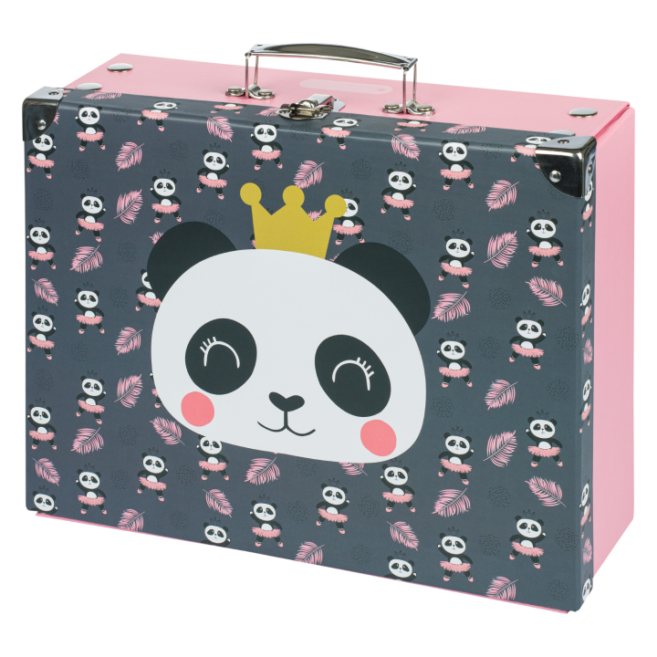 E-shop BAAGL Skládací školní kufřík Panda s kováním