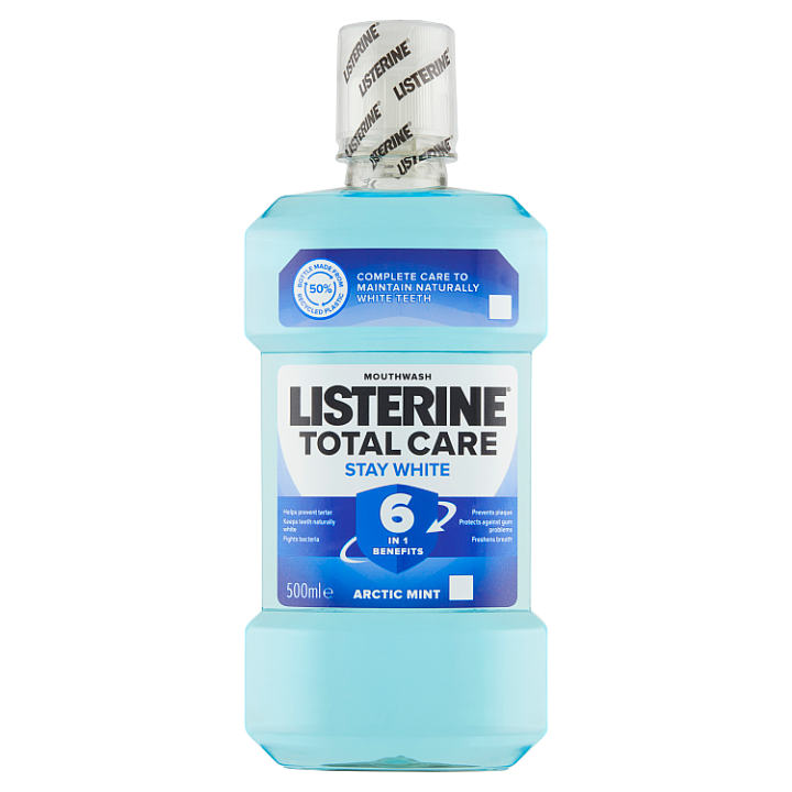 E-shop Listerine Total Care Stay White ústní voda 500ml