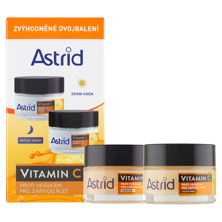 E-shop Astrid Vitamin C denní a noční krém proti vráskám 2 x 50ml