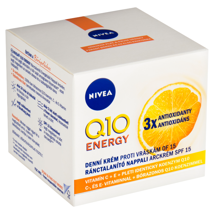 E-shop Nivea Q10 Energy Energizující denní krém proti vráskám OF 15 50ml