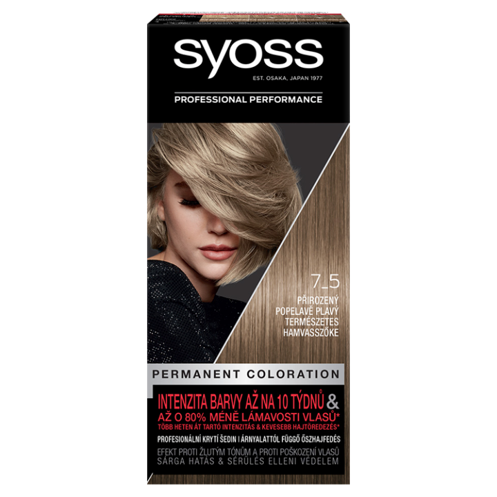 E-shop Syoss barva na vlasy Přirozený Popelavě Plavý 7_5
