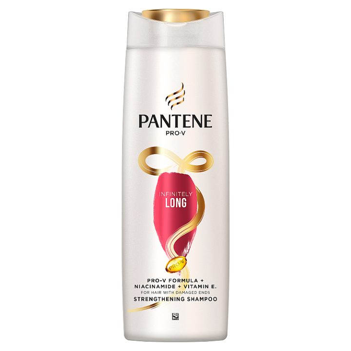 E-shop Pantene Pro-V Šampon, Infinitely Long | Posiluje Středně Dlouhé Až Dlouhé Poškozené Vlasy | 400 ml