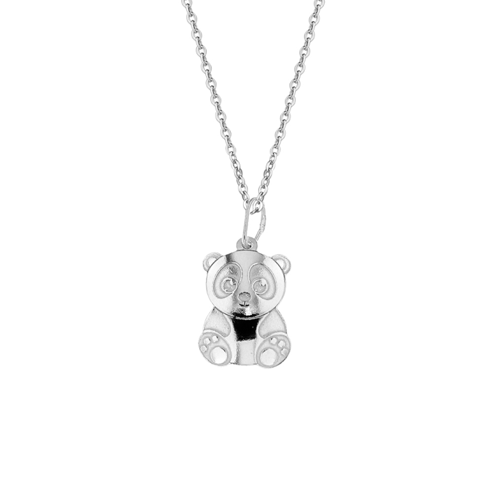 E-shop PRAQIA Dětský stříbrný přívěsek na řetízku Panda (Ag 925/1000, 0,90 g)