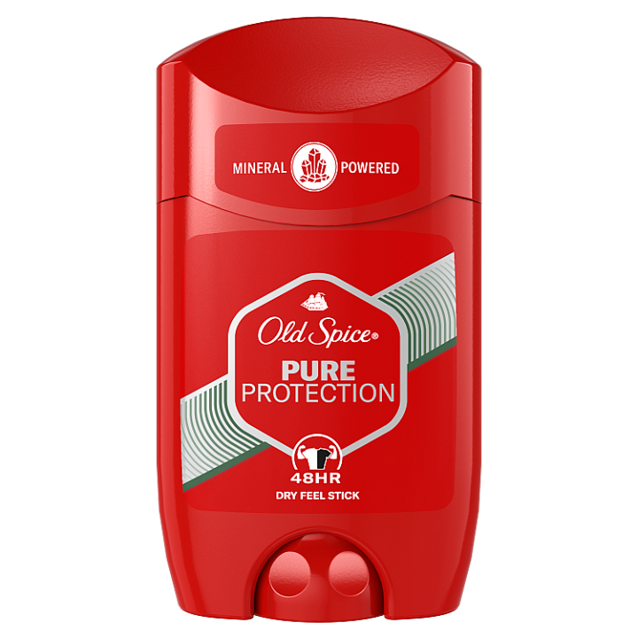 E-shop Old Spice Čistá ochrana Pocit sucha Tuhý deodorant Pro muže 65 ml