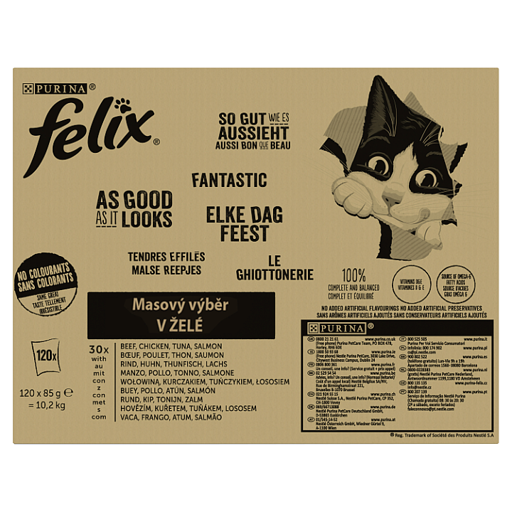 E-shop FELIX Fantastic lahodný výběr v želé 120 x 85g