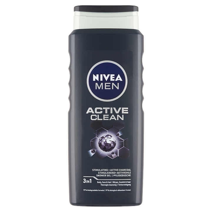 E-shop Nivea Men Active Clean Sprchový gel 500ml