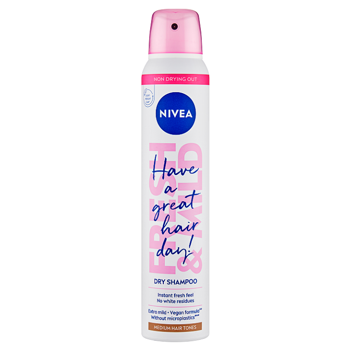 E-shop Nivea Fresh & Mild Suchý šampon pro světlejší tón vlasů 200ml