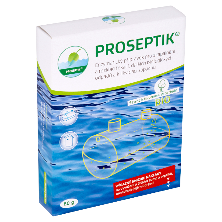 E-shop Proseptik Enzymatický přípravek pro zkapalnění a rozklad fekálií 4 x 20g