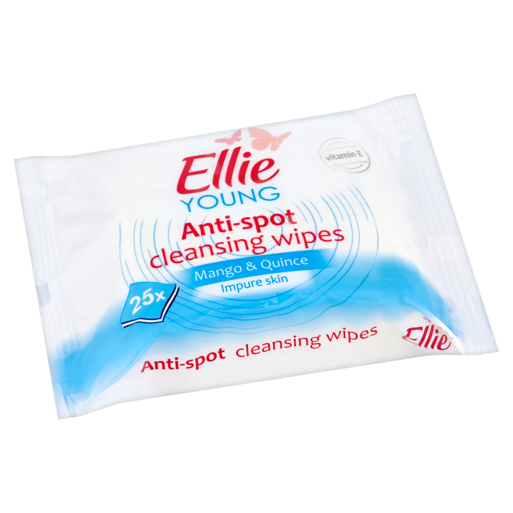 E-shop Ellie Young Hloubkově čisticí pleťové ubrousky pro problematickou pleť Mango & Quince 25 ks