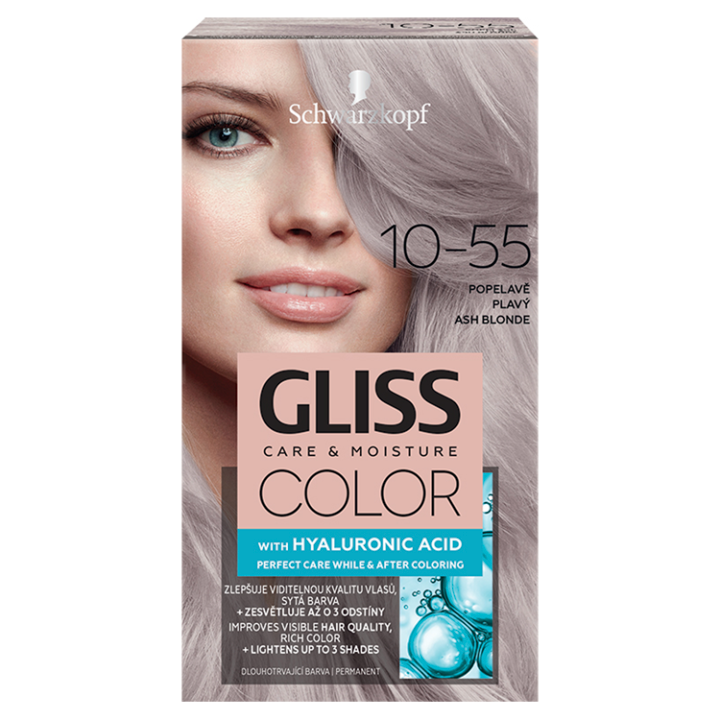 E-shop Schwarzkopf Gliss Color barva na vlasy Popelavě Plavý 10-55