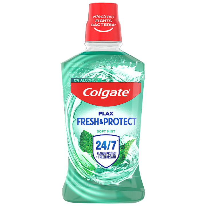 Colgate Plax Soft Mint ústní voda bez alkoholu 500ml