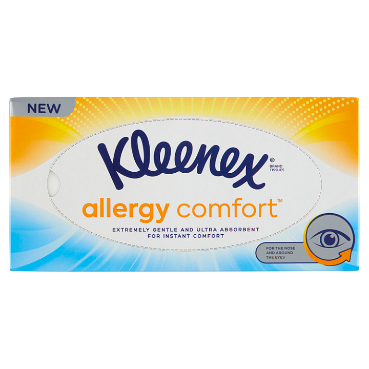 E-shop Kleenex Allergy Comfort ubrousky na obličej 3-vrstvé 56 ks