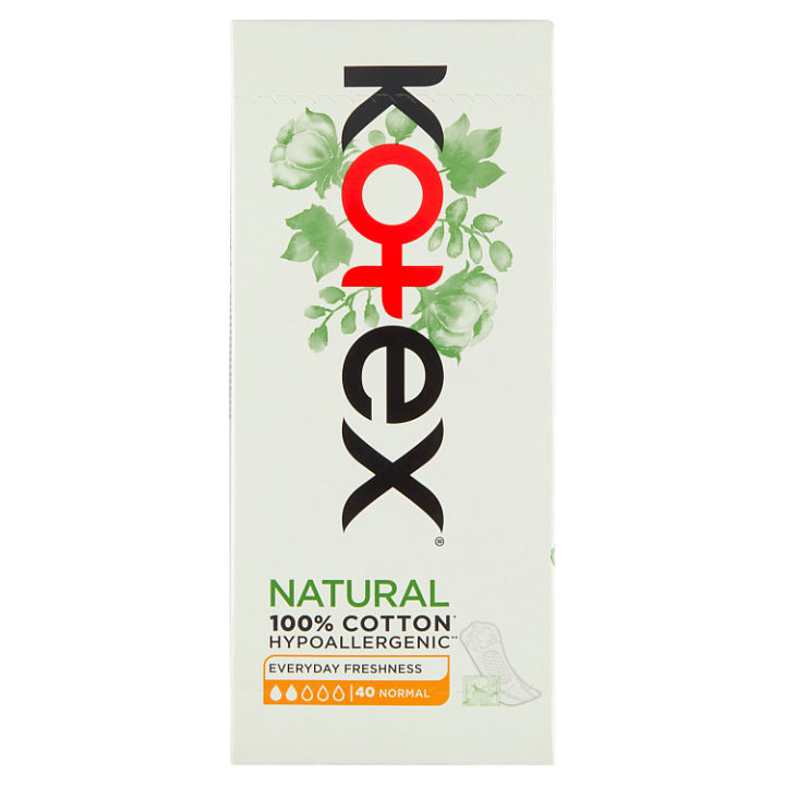 E-shop Kotex Natural normal slipové vložky 40 ks