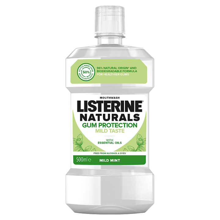 E-shop LISTERINE Naturals Gum Protection Mild Taste ústní voda 500ml