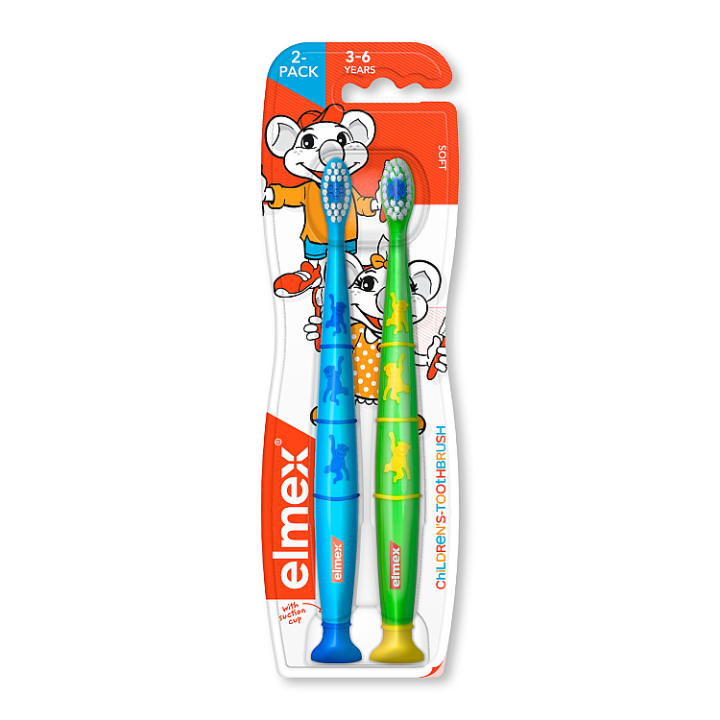 E-shop elmex® Kids zubní kartáček pro děti ve věku 3-6 let 2ks