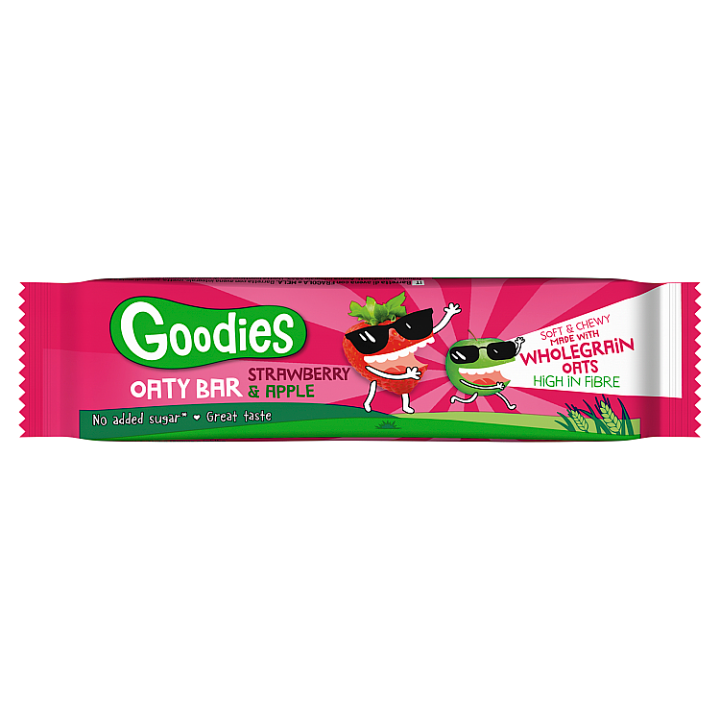 E-shop Goodies ovesná tyčinka jahody a jablko 23g
