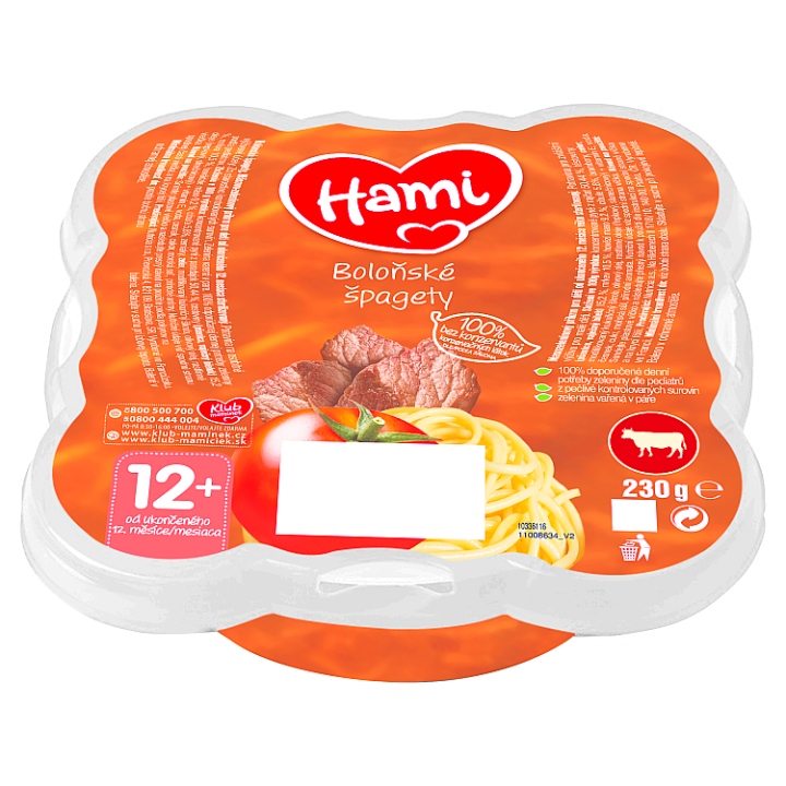 Fotografie Hami Boloňské špagety od uk. 12. měsíce 230g Hami