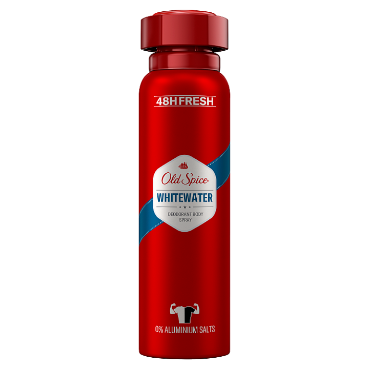 E-shop Old Spice Whitewater Deodorant Ve Spreji Pro Muže 150ml, 48h Svěžest, Bez Obsahu Hliníku