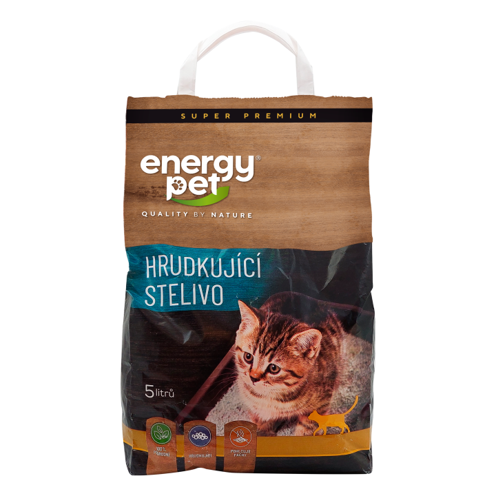 Energy Pet hrudkující stelivo pro kočky 5l