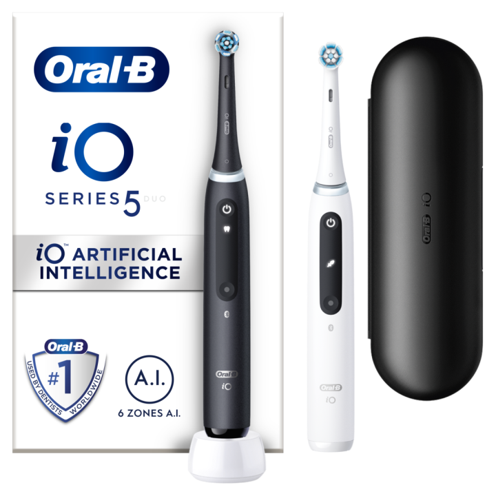 E-shop Oral-B iO 5 Černý a Bílý Elektrický Zubní Kartáček