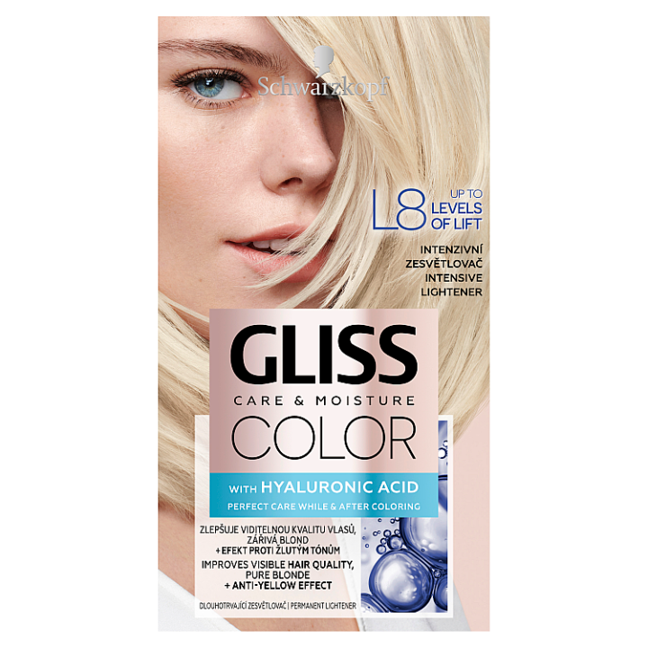 E-shop Schwarzkopf Gliss Color barva na vlasy Intenzivní zesvětlovač L8