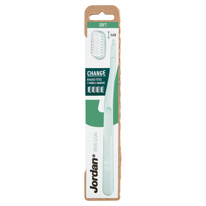 E-shop Jordan Green Clean Zubní kartáček s vyměnitelnou hlavicí měkký