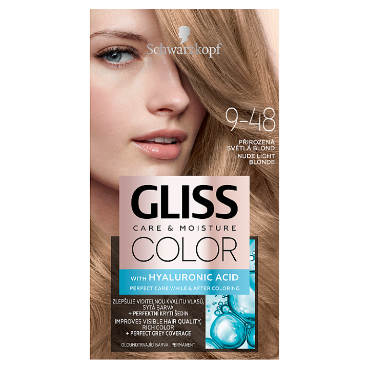 E-shop Schwarzkopf Gliss Color barva na vlasy Přirozená Světlá Blond 9-48