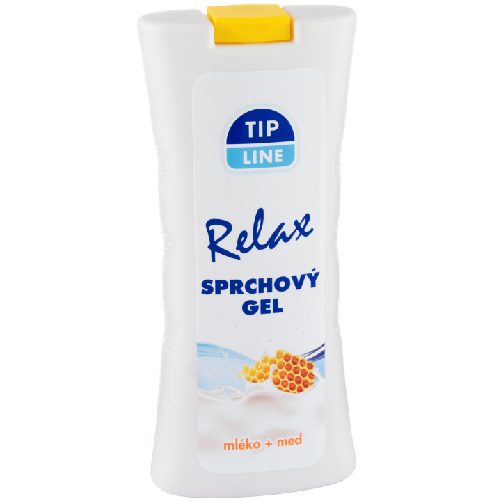 E-shop Tip Line Relax sprchový gel mléko a med 500ml