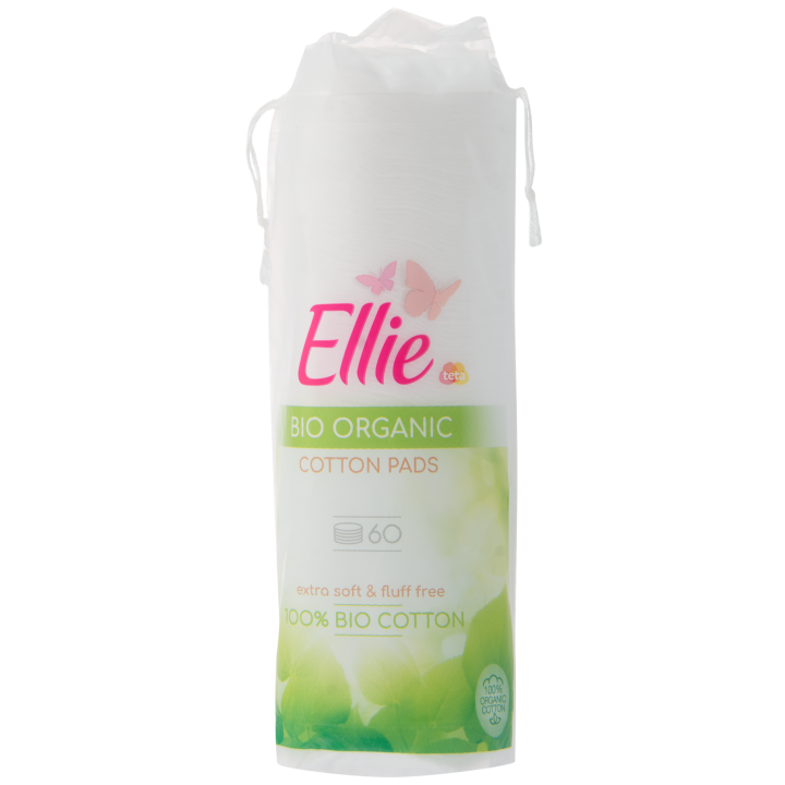 E-shop Ellie Kosmetické vatové polštářky ze 100% organické bio bavlny 60ks