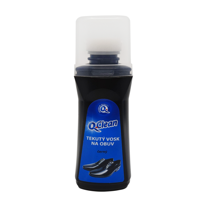E-shop Q-Clean Tekutý vosk na obuv černý 75ml