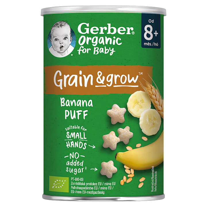 Gerber Křupky banánové BIO 35g 8M+