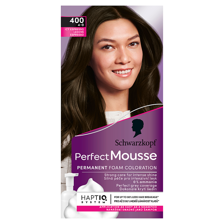 E-shop Schwarzkopf Perfect Mousse barva na vlasy Ledové Espresso 400 (4-0)