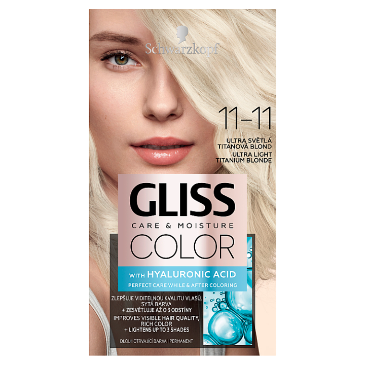 E-shop Schwarzkopf Gliss Color barva na vlasy Ultra Světlá Titanová Blond 11-11