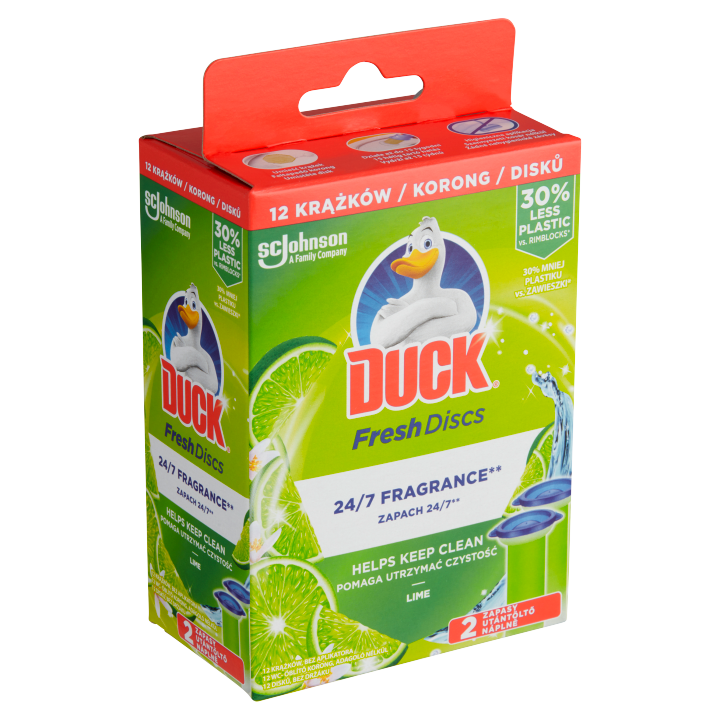 E-shop Duck Fresh Discs Limetka čistič WC náplň 2 x 36ml (72ml)