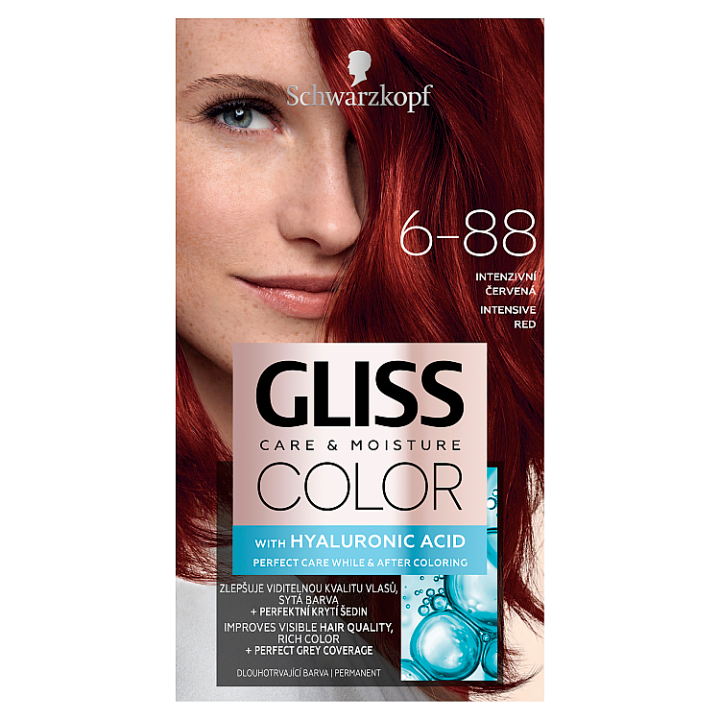 E-shop Schwarzkopf Gliss Color barva na vlasy Intenzivní Červená 6-88