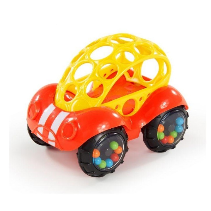 E-shop OBALL Hračka autíčko Rattle&Roll™, červené 3m+
