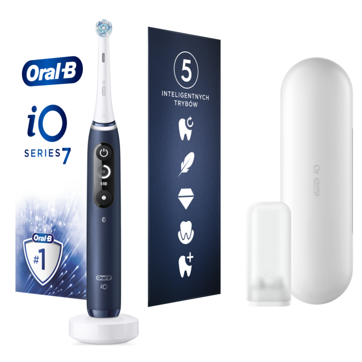 E-shop Oral-B iO 7 Modrý Elektrický Zubní Kartáček
