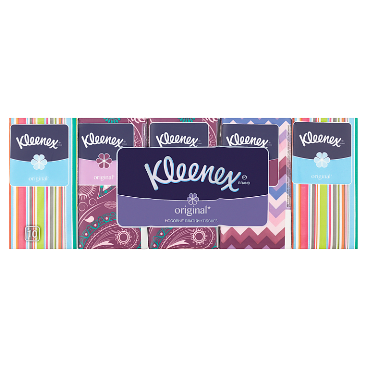 E-shop Kleenex Original papírové kapesníčky 3-vrstvé 10 x 10 ks