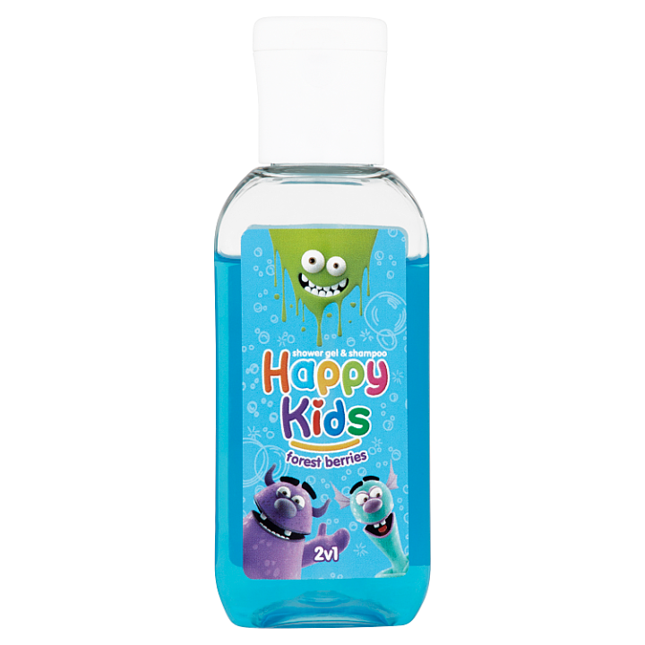 Happy Kids Sprchový gel a šampon forest berries 2v1 50ml