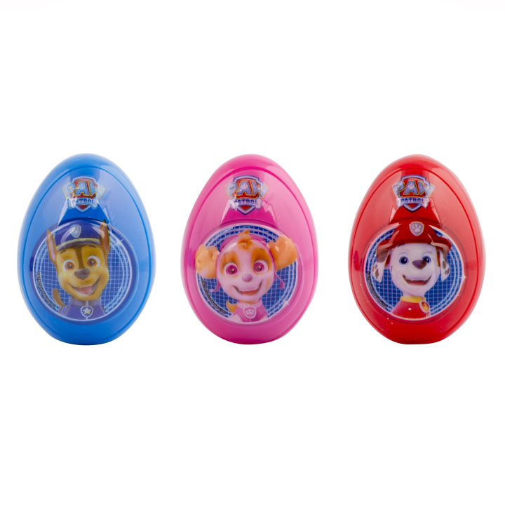 E-shop Paw Patrol Collection Egg - vejce s 3D reliéfem, cukrovinkou a hračkou 10g, 1ks mix barevných variant