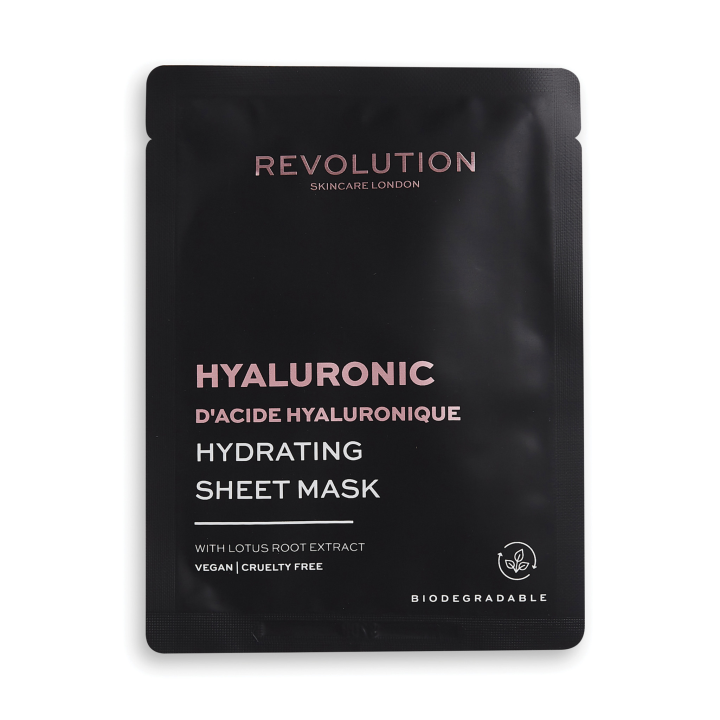 E-shop Revolution Skincare Biodegradable Hydrating Hyaluronic Acid Sheet Mask 1ks