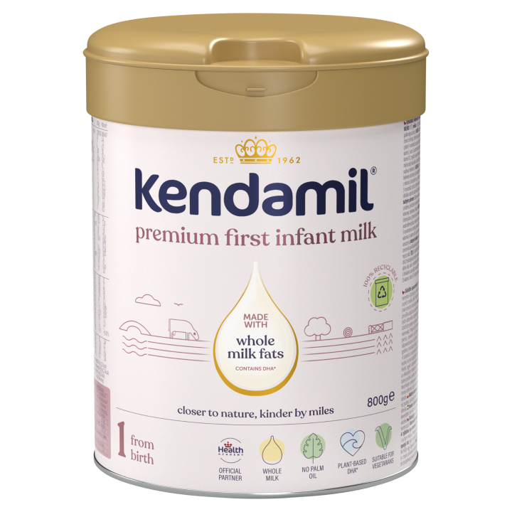 Kendamil Premium 1 DHA+ Počáteční mléčná kojenecká výživa 800g