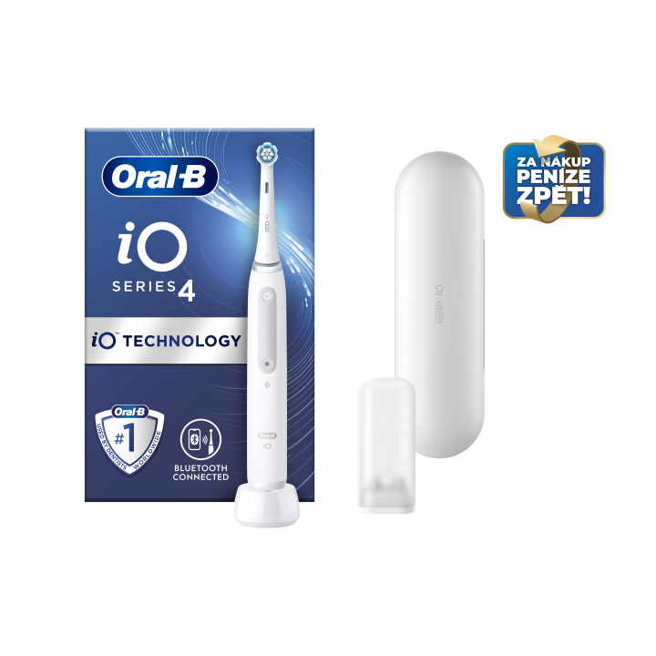 E-shop Oral-B iO 4 Bílý Elektrický Zubní Kartáček