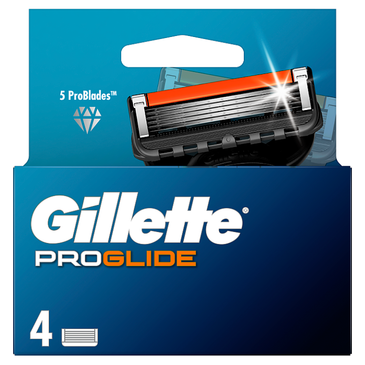 E-shop Gillette ProGlide Náhradní Holicí Hlavice Pro Muže, 4 Náhradních Holicích Hlavic